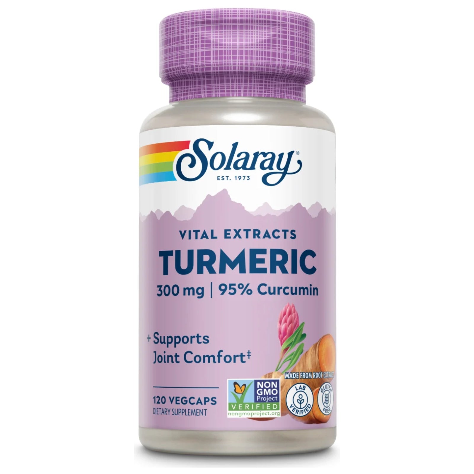 Solaray, Vital Extracts, Turmeric, 300 mg, 120 VegCaps UPC 076280129281 | Hilife Vitamins